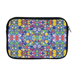 Colorful Flowers Apple Macbook Pro 17  Zipper Case by LoolyElzayat