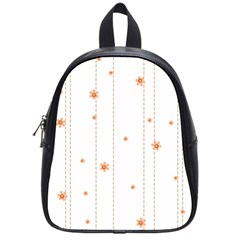 Background Salmon Pink White Motive School Bag (small) by Sapixe