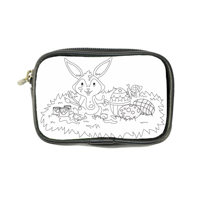 Coloring Picture Easter Easter Bunny Coin Purse