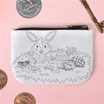 Coloring Picture Easter Easter Bunny Mini Coin Purses Back