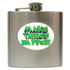 Act Do Text Make Tackle Implement Hip Flask (6 Oz) by Sapixe