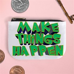 Act Do Text Make Tackle Implement Mini Coin Purses by Sapixe