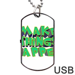 Act Do Text Make Tackle Implement Dog Tag Usb Flash (two Sides) by Sapixe