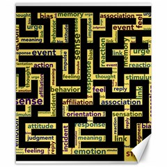 Mindset Stimulus Response Emotion Canvas 8  X 10  by Sapixe