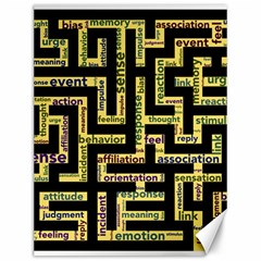 Mindset Stimulus Response Emotion Canvas 12  X 16   by Sapixe