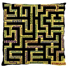 Mindset Stimulus Response Emotion Large Cushion Case (one Side) by Sapixe