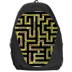 Mindset Stimulus Response Emotion Backpack Bag by Sapixe