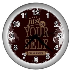 Encourage Motivation Tackle Things Wall Clocks (silver)  by Sapixe