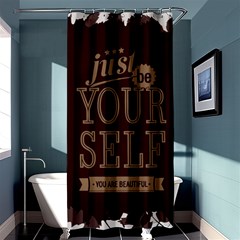 Encourage Motivation Tackle Things Shower Curtain 36  X 72  (stall)  by Sapixe