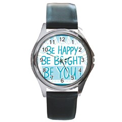 Motivation Positive Inspirational Round Metal Watch