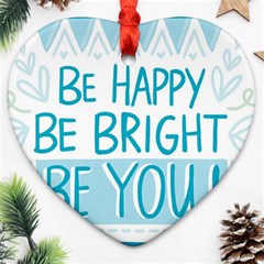 Motivation Positive Inspirational Ornament (Heart)