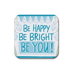 Motivation Positive Inspirational Rubber Coaster (Square) 