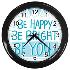 Motivation Positive Inspirational Wall Clocks (Black)