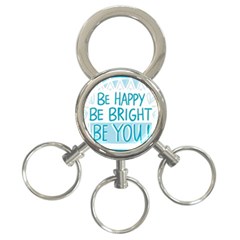 Motivation Positive Inspirational 3-Ring Key Chains