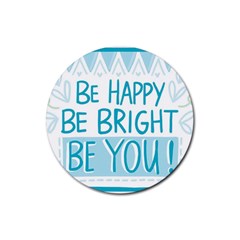 Motivation Positive Inspirational Rubber Coaster (Round) 