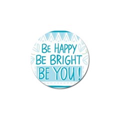 Motivation Positive Inspirational Golf Ball Marker (4 pack)