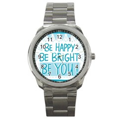 Motivation Positive Inspirational Sport Metal Watch