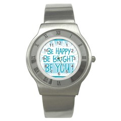 Motivation Positive Inspirational Stainless Steel Watch