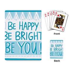 Motivation Positive Inspirational Playing Card by Sapixe