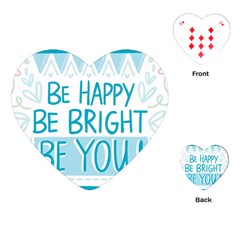 Motivation Positive Inspirational Playing Cards (Heart) 