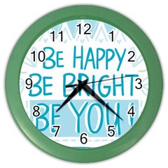 Motivation Positive Inspirational Color Wall Clocks