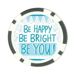 Motivation Positive Inspirational Poker Chip Card Guard