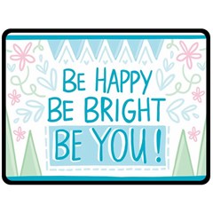 Motivation Positive Inspirational Fleece Blanket (large)  by Sapixe