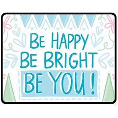 Motivation Positive Inspirational Fleece Blanket (Medium) 