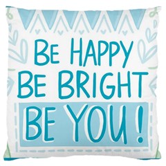 Motivation Positive Inspirational Large Cushion Case (One Side)