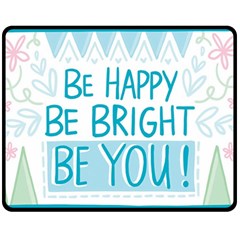 Motivation Positive Inspirational Double Sided Fleece Blanket (Medium) 