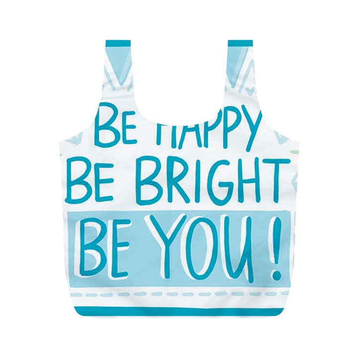 Motivation Positive Inspirational Full Print Recycle Bags (M) 