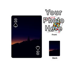 Nature Night Colorful Landscape Playing Cards 54 (mini)  by Sapixe