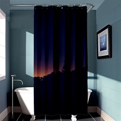 Nature Night Colorful Landscape Shower Curtain 36  X 72  (stall)  by Sapixe