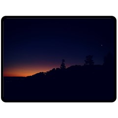 Nature Night Colorful Landscape Double Sided Fleece Blanket (large)  by Sapixe