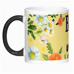 Best Wishes Yellow Flower Greeting Morph Mugs Left