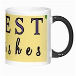 Best Wishes Yellow Flower Greeting Morph Mugs Right