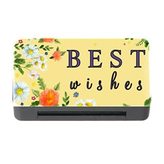 Best Wishes Yellow Flower Greeting Memory Card Reader With Cf by Sapixe