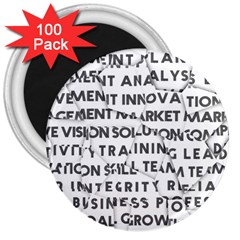 Success Business Professional 3  Magnets (100 Pack) by Sapixe