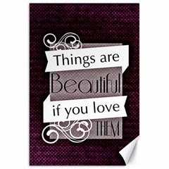 Beautiful Things Encourage Canvas 20  X 30   by Sapixe