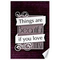 Beautiful Things Encourage Canvas 24  X 36  by Sapixe