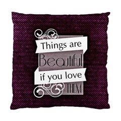 Beautiful Things Encourage Standard Cushion Case (two Sides) by Sapixe