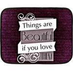 Beautiful Things Encourage Fleece Blanket (Mini) 35 x27  Blanket