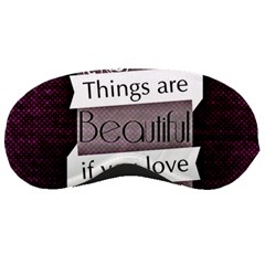 Beautiful Things Encourage Sleeping Masks by Sapixe