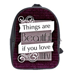 Beautiful Things Encourage School Bag (xl) by Sapixe