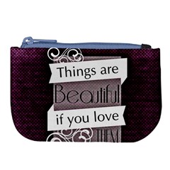 Beautiful Things Encourage Large Coin Purse by Sapixe