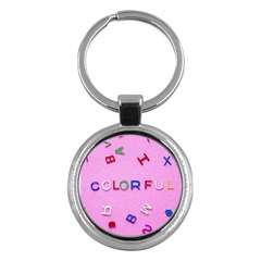 Pattern Desktop Sign Aerial Key Chains (round)  by Sapixe