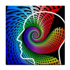 Head Spiral Self Confidence Tile Coasters by Sapixe