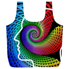 Head Spiral Self Confidence Full Print Recycle Bags (l)  by Sapixe