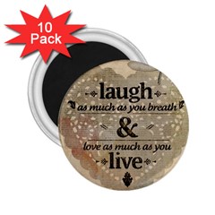 Motivational Calligraphy Grunge 2 25  Magnets (10 Pack)  by Sapixe