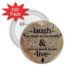 Motivational Calligraphy Grunge 2 25  Buttons (100 Pack)  by Sapixe